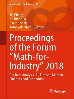 cover image of Proceedings of the Forum "Math-for-Industry" 2018